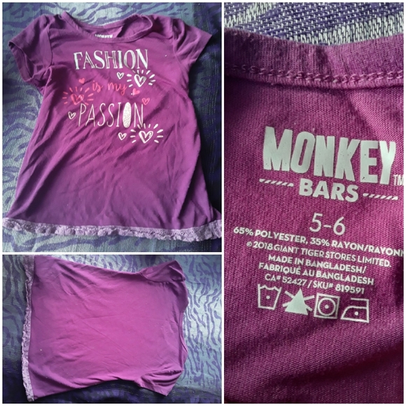 Monkey Bars Girls Teeshirt - Picture 1 of 6